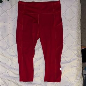 Women's Red Lululemon Leggings